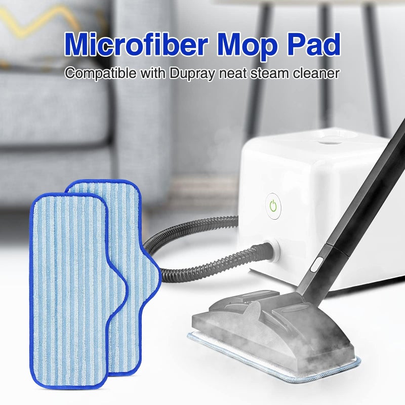LINNIW 6 Pack Microfiber Pads Compatible with Dupray Neat Steam Cleaner, Durable, Reusable and Machine Washable - Image 2